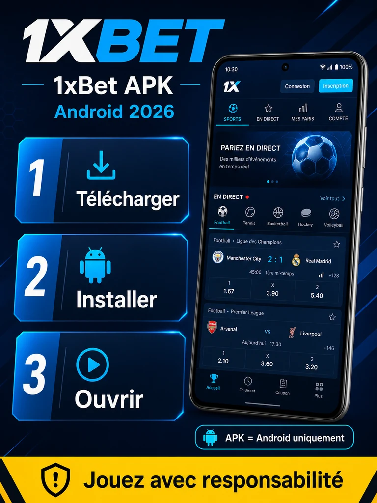 Historique des versions de l'application 1xBet APK